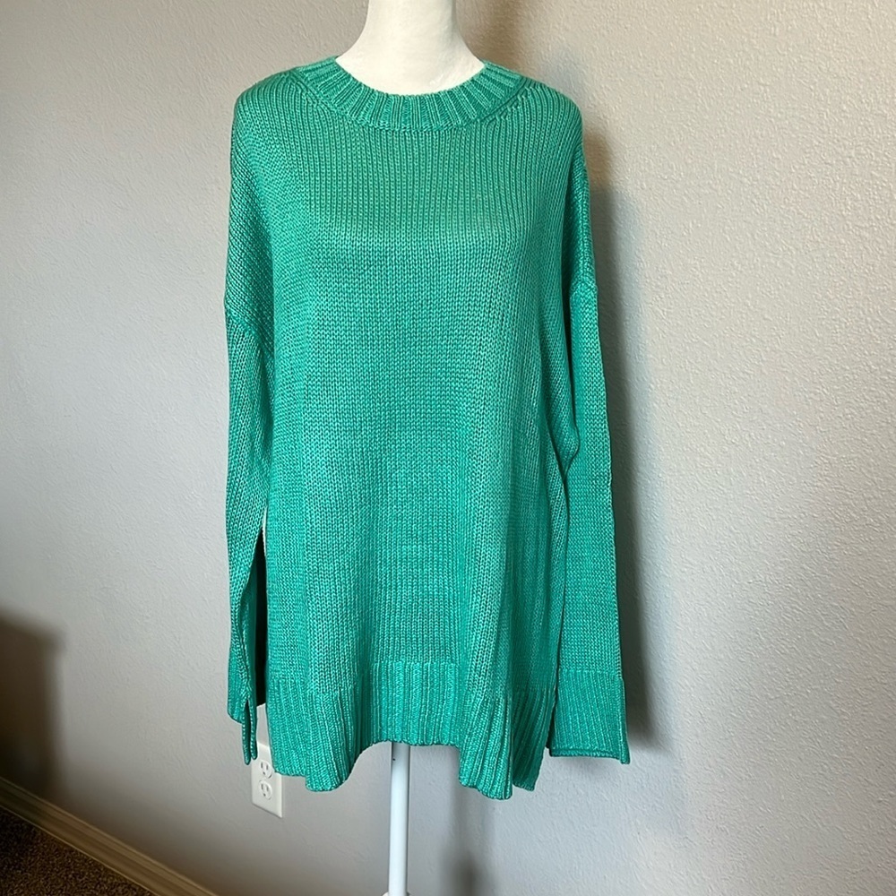 RD Style Green Tunic Sweater Size 2X NWT